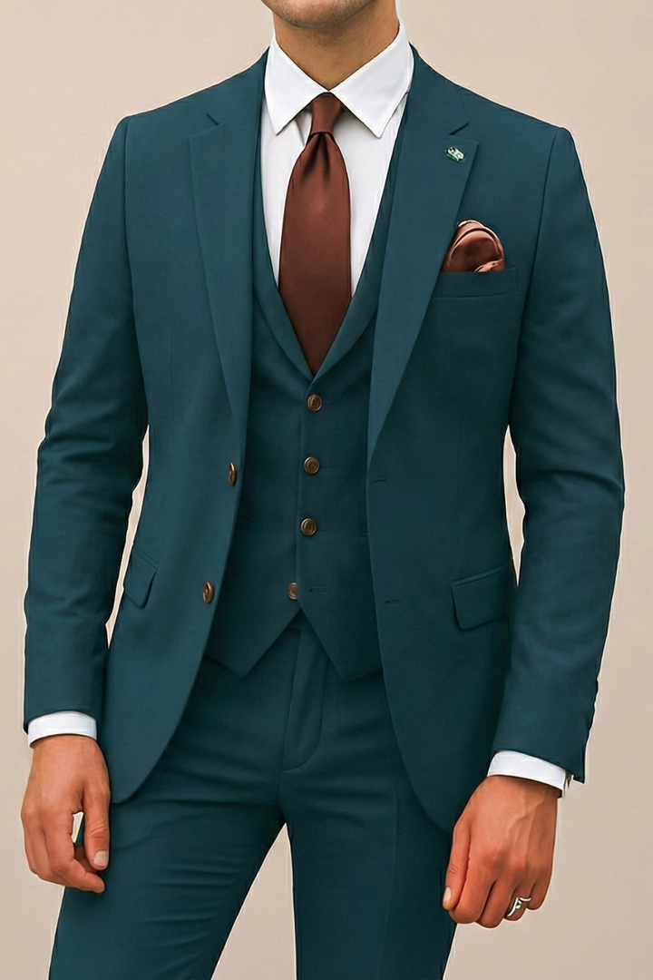 Jiannis - Elegante Traje De Tres Piezas