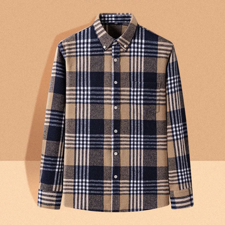Hansamu - Elegante Camisa De Manga Larga Con Botones