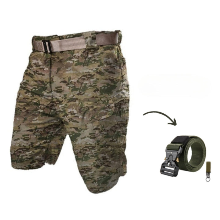 Kazuya - Cargo Pantalones Cortos Con 7 Bolsillos + Cinturón Gratis