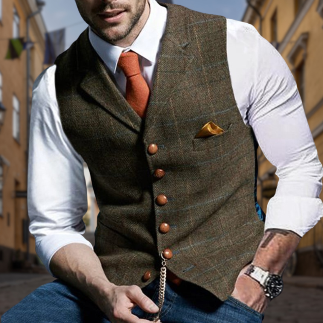 Chester - Chaleco Formal  Con Cuello En V