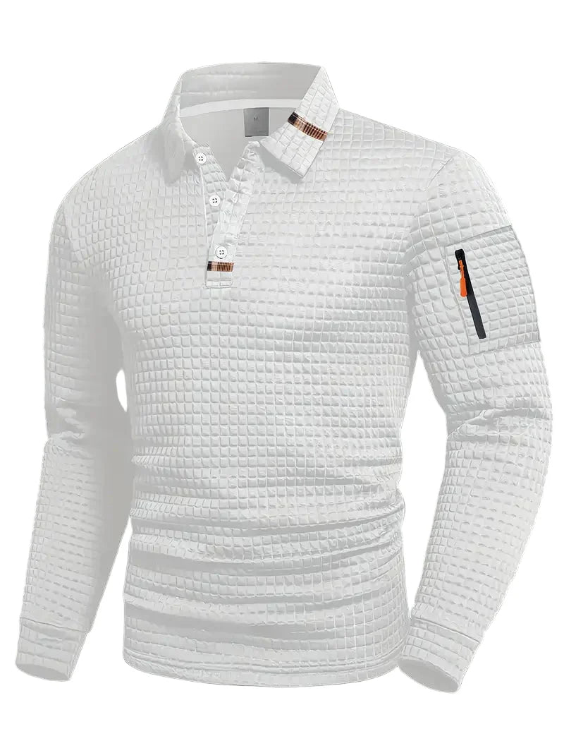 Ephraim - Polo Con Textura y Bolsillo En La Manga