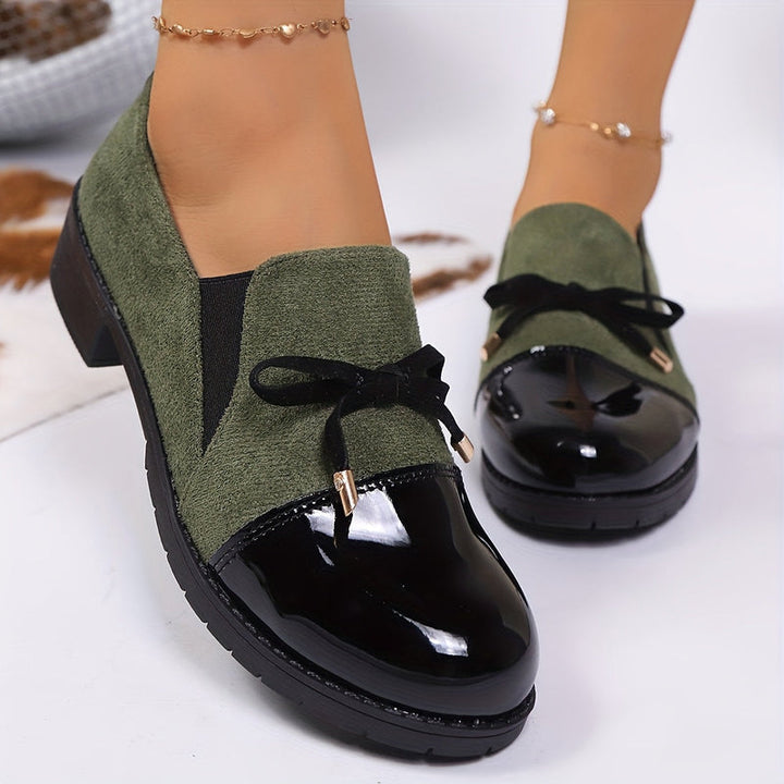 Virna - Elegantes Mocasines Antideslizantes Con Lazo