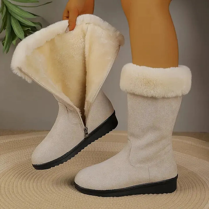 Neah - Botas Largas Y Cálidas Con Cremallera