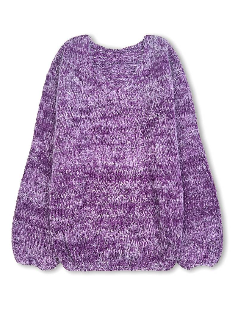 Lital - Elegante Jersey Suave Con Cuello en V
