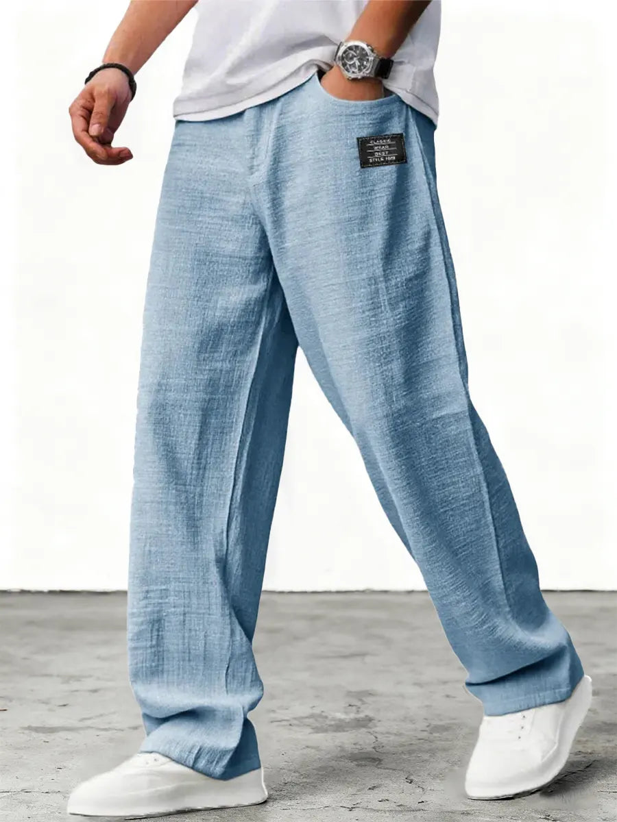 Lushan - Pantalón Holgado de Lino