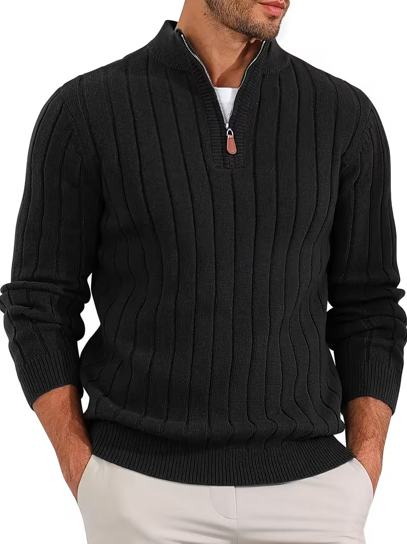 Yedidya - Jersey de Manga Larga Informal de Punto