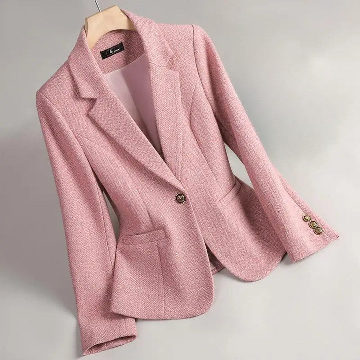 Cesira - Blazer De Tweed Con Diseño En Espiga
