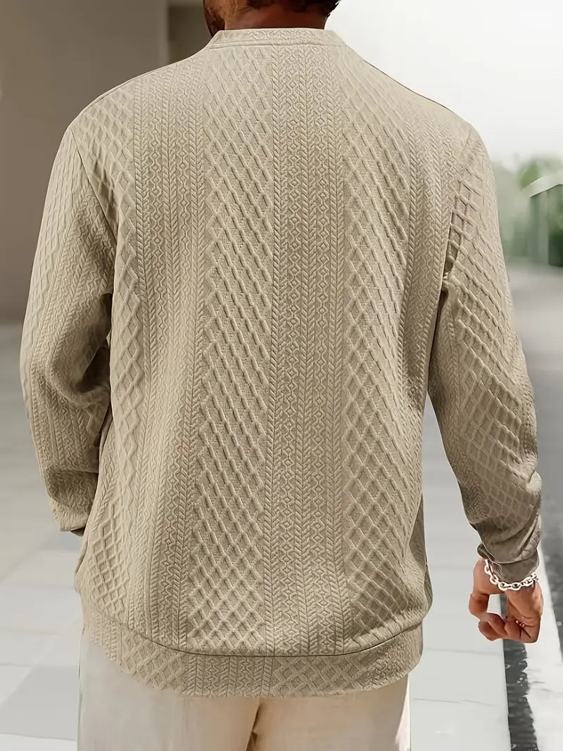 Warriner - Sudadera De Manga Larga Con Estampado Geométrico