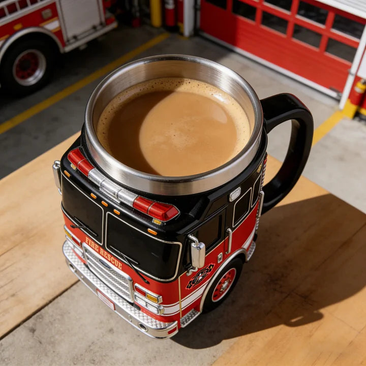 RescueBrew - Taza con Forma de Camión de Bomberos