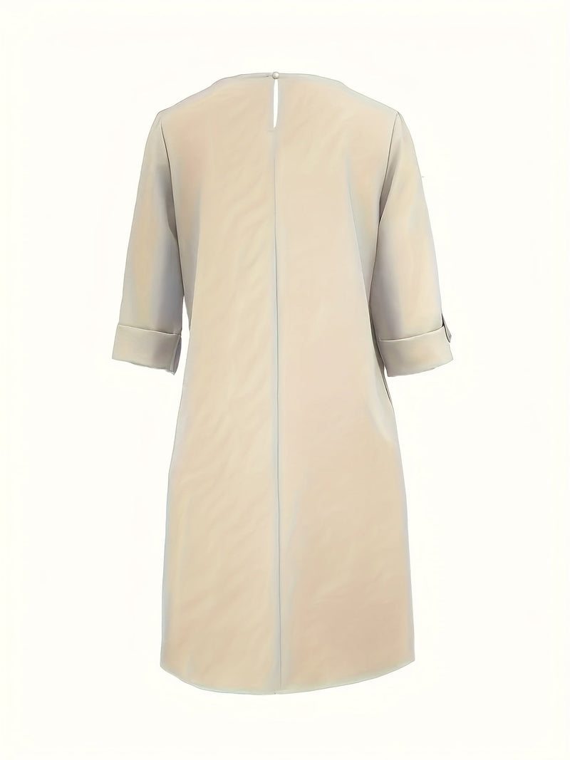 Kayana - Cómodo Vestido con Cuello Redondo