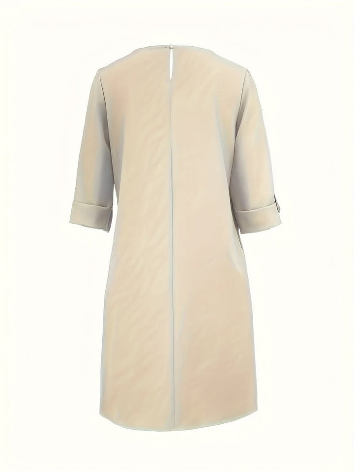 Kayana - Cómodo Vestido con Cuello Redondo