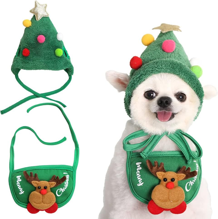 MerryPine - Adorable Gorro Con Pompón De Arbol De Navidad