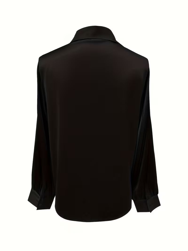 Leylah - Elegante Blusa De Manga Larga