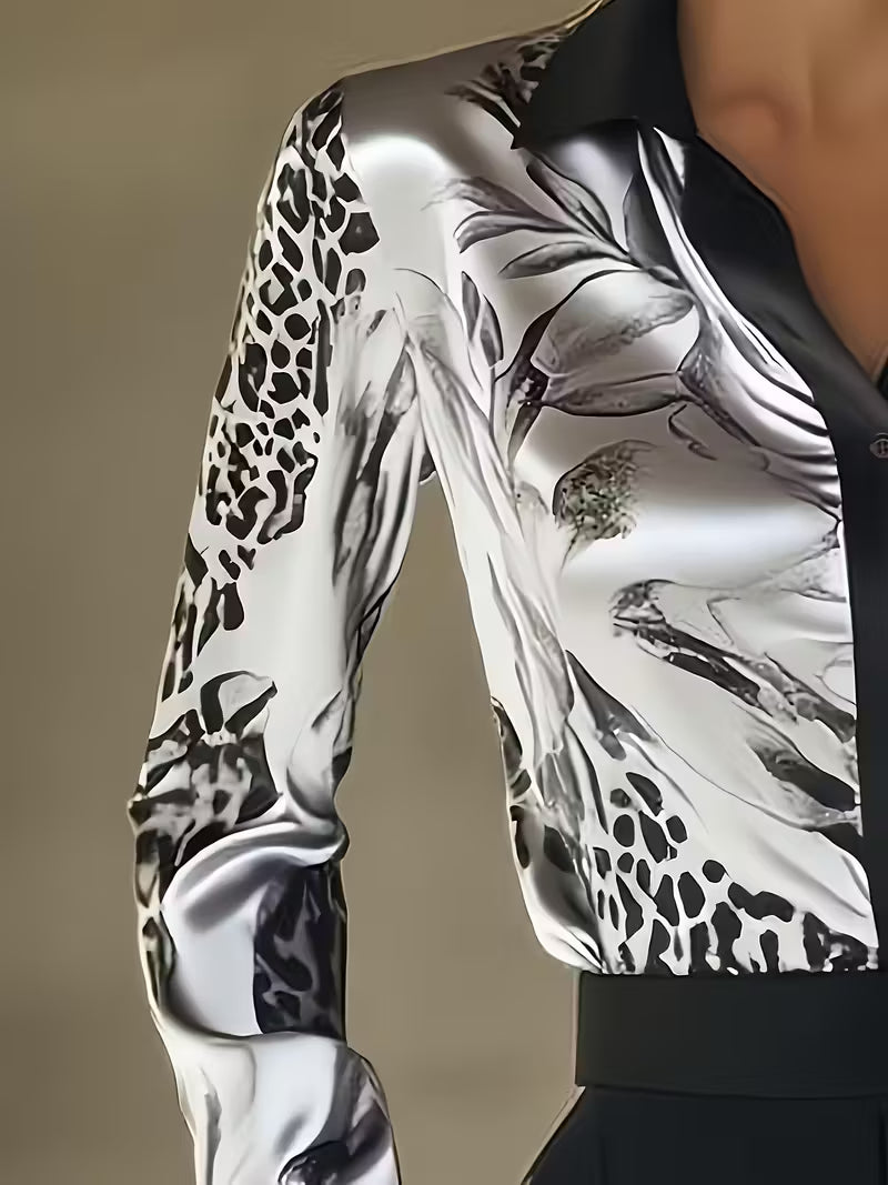 Nephthys - Camisa de manga Larga con Botones