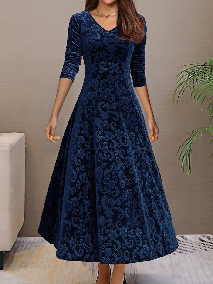 Eluned - Elegante Vestido De Fiesta De Terciopelo