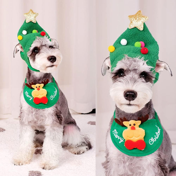MerryPine - Adorable Gorro Con Pompón De Arbol De Navidad