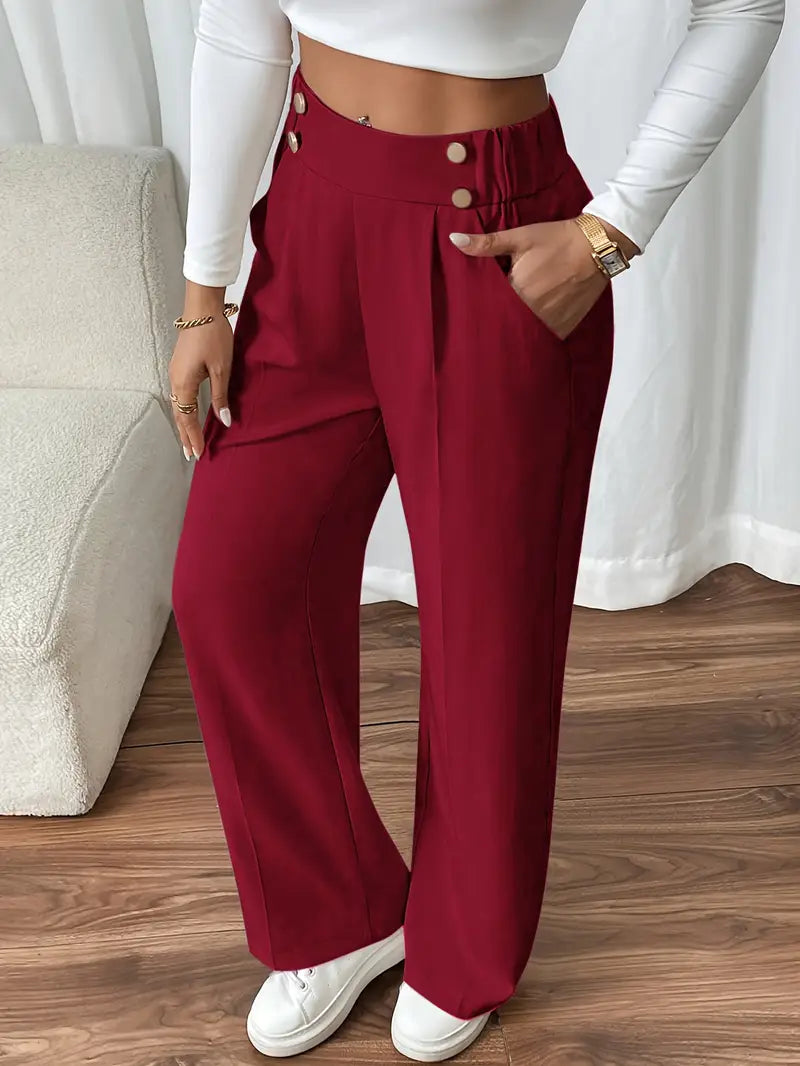 Orvella - Cómodos Pantalones Anchos Con Bolsillos