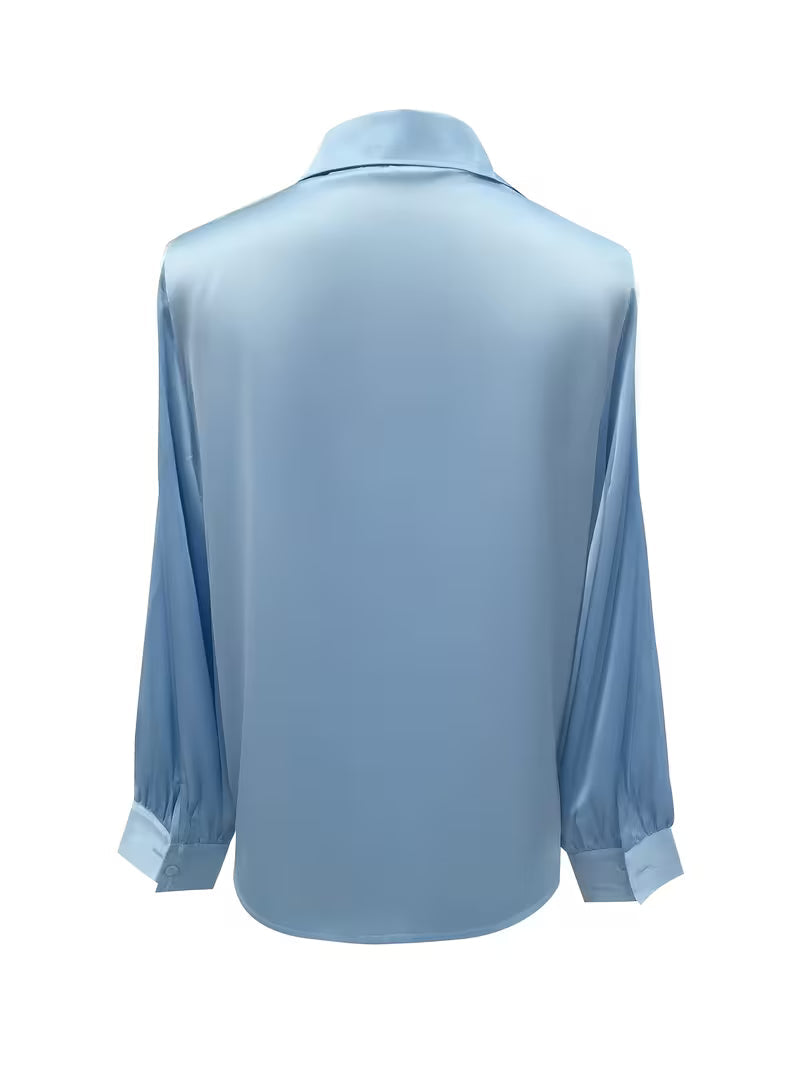 Leylah - Elegante Blusa De Manga Larga
