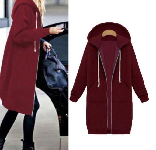Brunna - Sudadera Con Capucha De Manga Larga y Cremallera