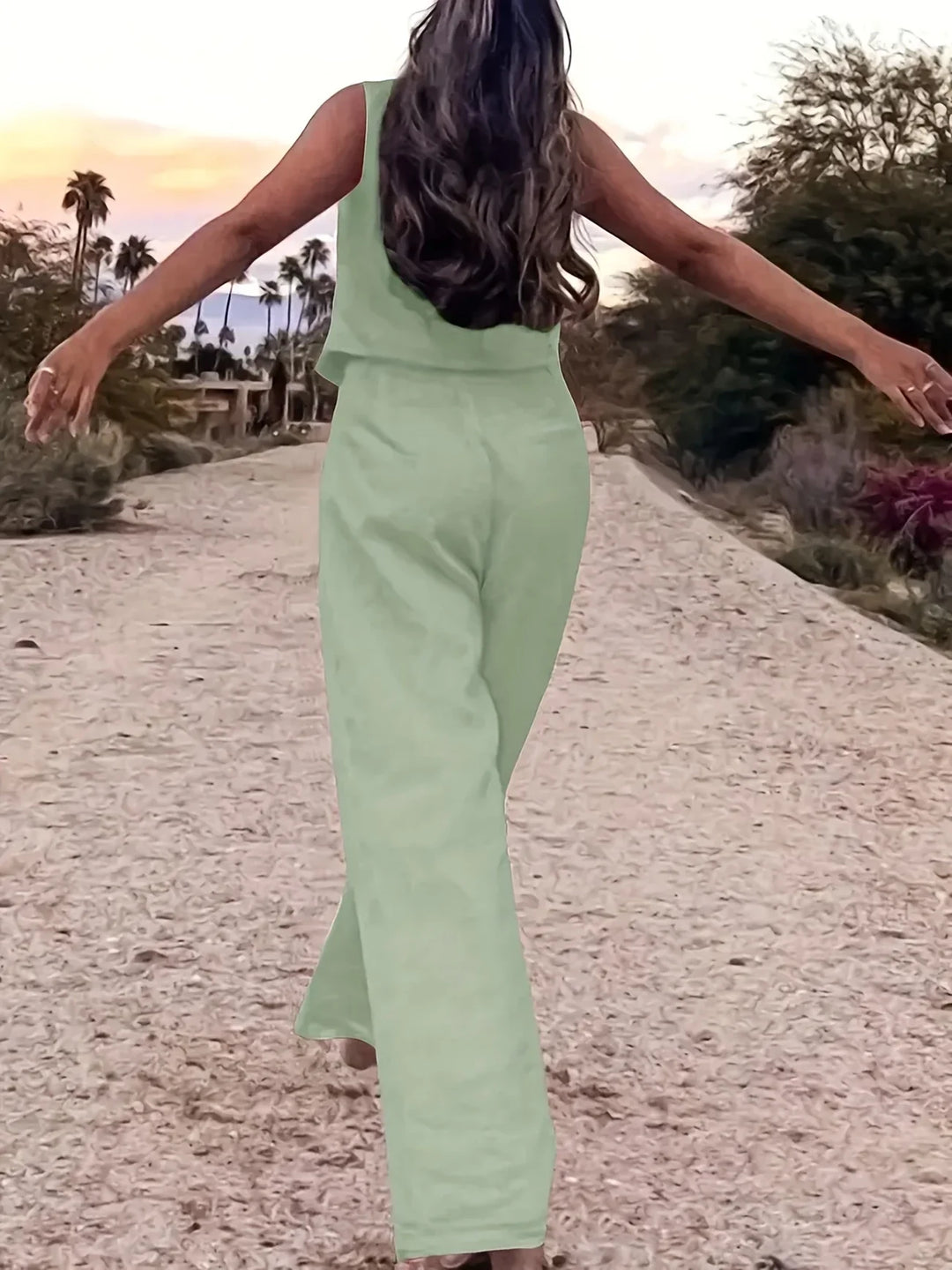 Jorja - Elegante Conjunto De Dos Pezas Sin Mangas
