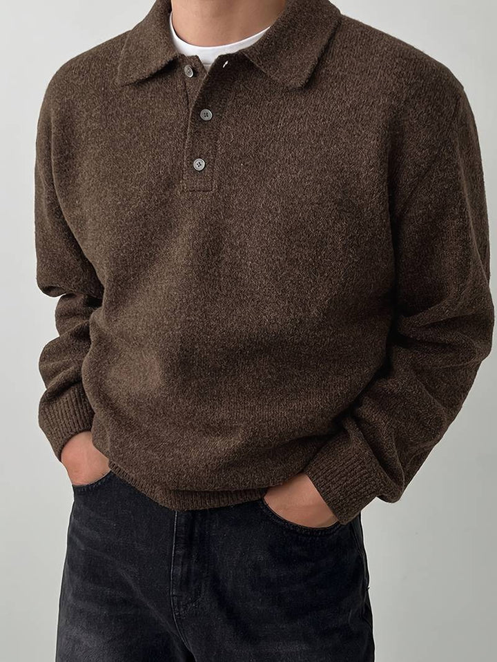 Eliran - Elegante Jersey de Manga Larga Con Cuello Alto