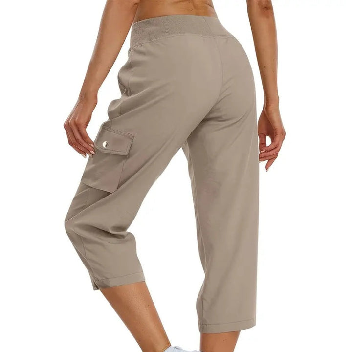 Mileni - Pantalón Capri Cómodo De Cintura Alta Con Prácticos Bolsillos
