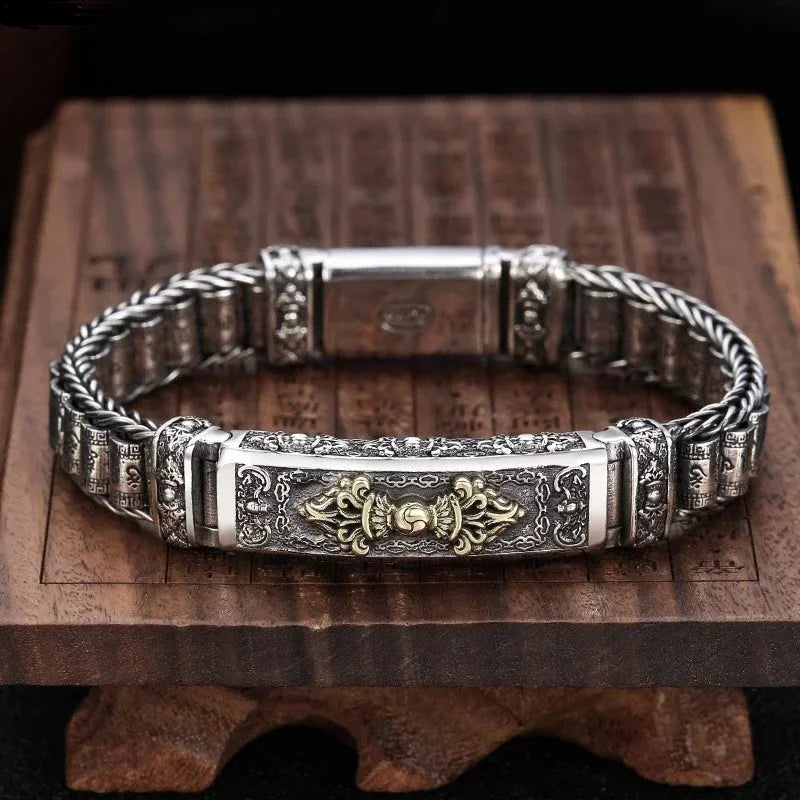 SilverTruth – Pulsera De Plata De Ley Con Seis Signos De La Verdad