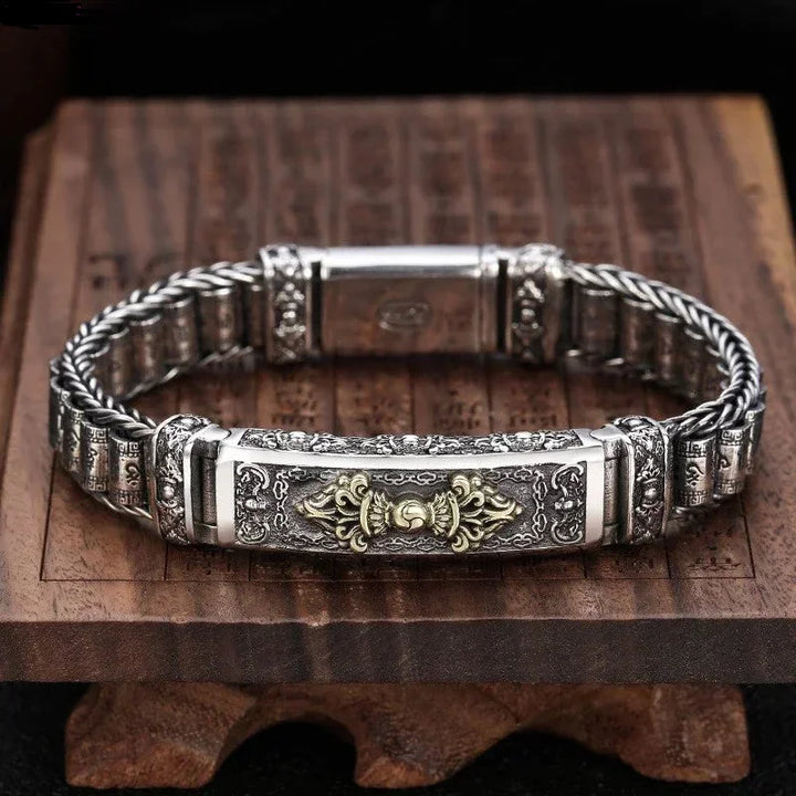 SilverTruth – Pulsera De Plata De Ley Con Seis Signos De La Verdad