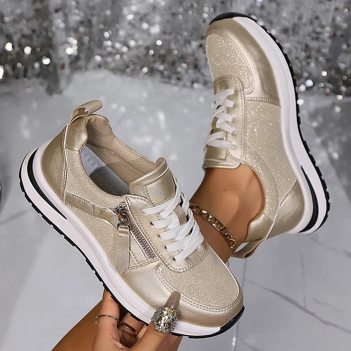 Maila - Cómodas Zapatillas Deportivas Con Cremallera Lateral