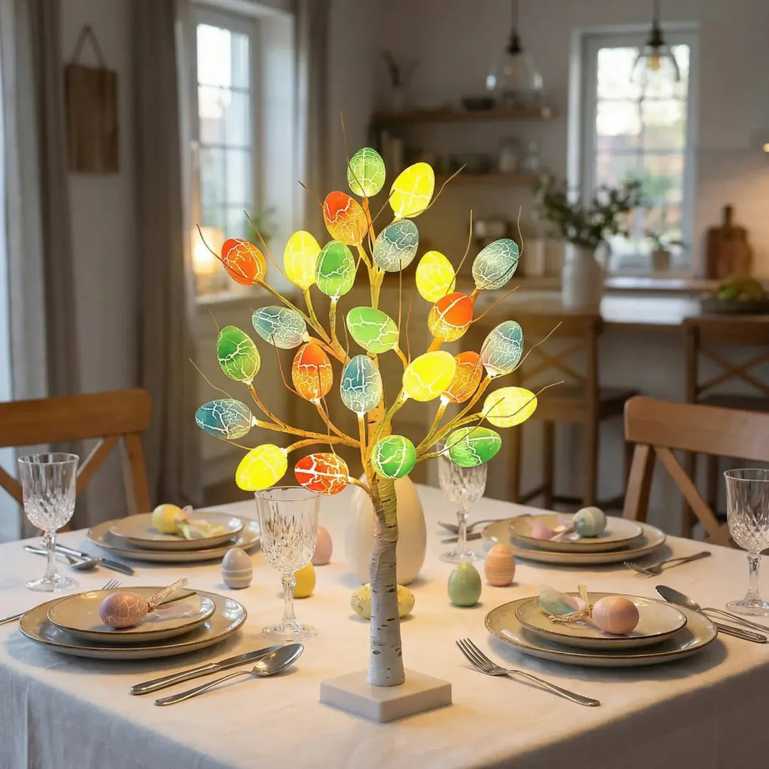 SpringAura - Árbol de Pascua Con luces LED de Colores Para Una Decoración Festiva del Hogar