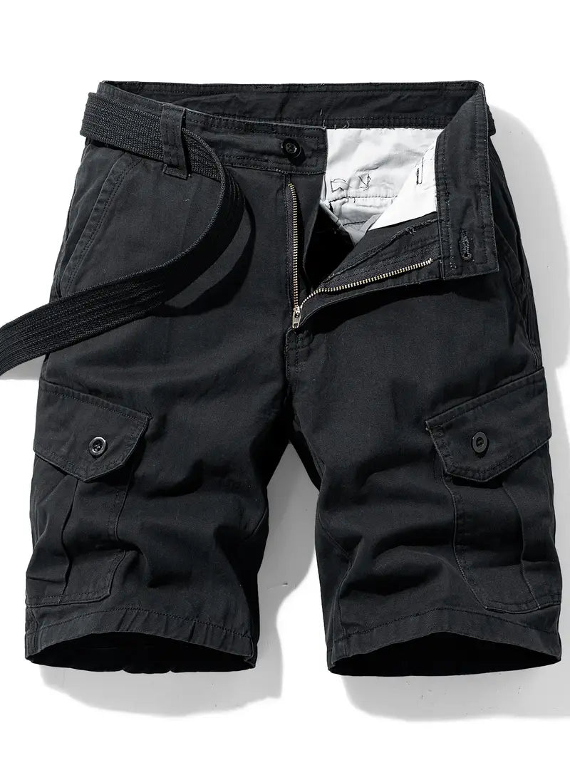 Mauro - Elegantes Pantalones Cortos Con Multibolsillos