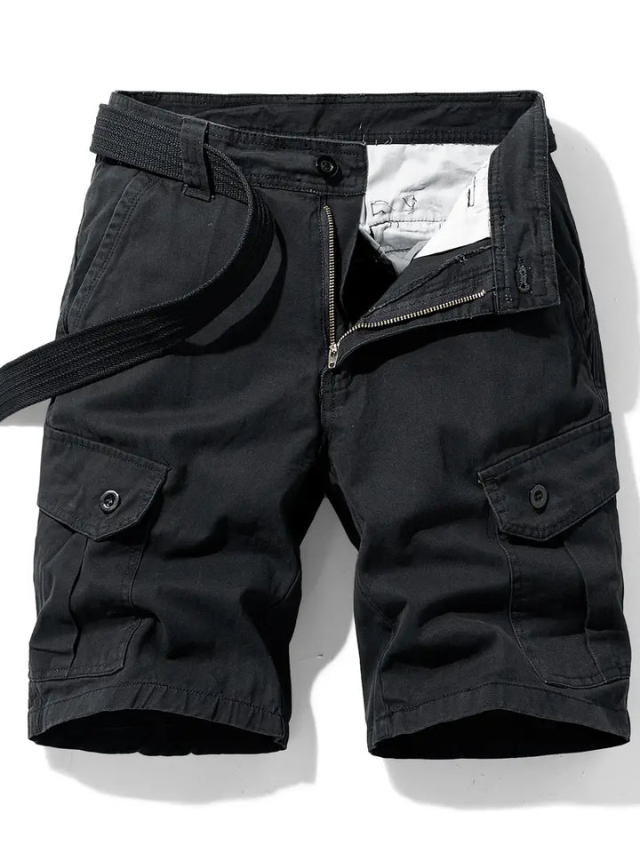 Mauro - Elegantes Pantalones Cortos Con Multibolsillos