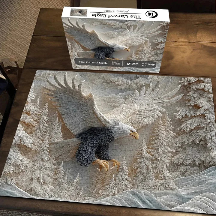 TalonCraft - Rompecabezas de Aguila Tallada para Decorar su Hogar