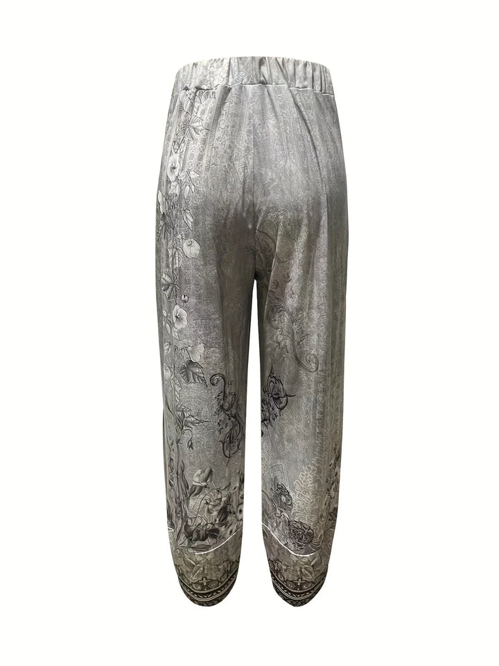 Kayden - Pantalón Capri Vintage De Flores