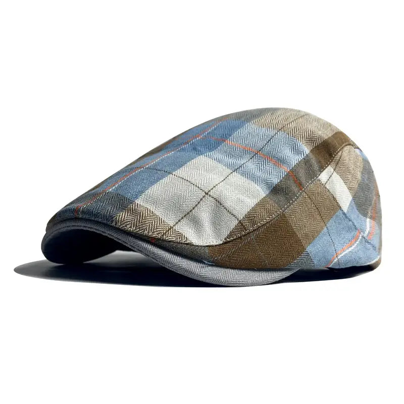 Velimir - Gorra Boina Elegante a Cuadros