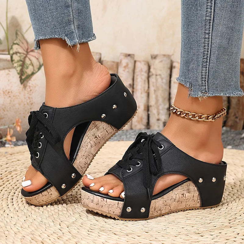 Nadiu - Cómodas Zapatillas de Cuña Para el Verano
