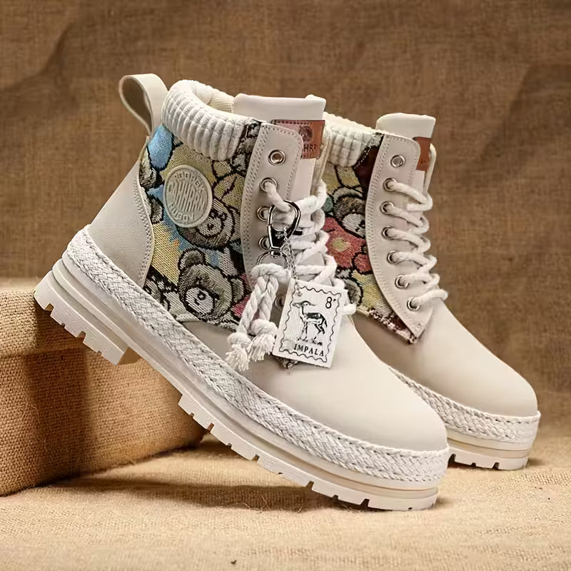Hilarie - Estampado De Ositos Antideslizantes Zapatilla Deportiva