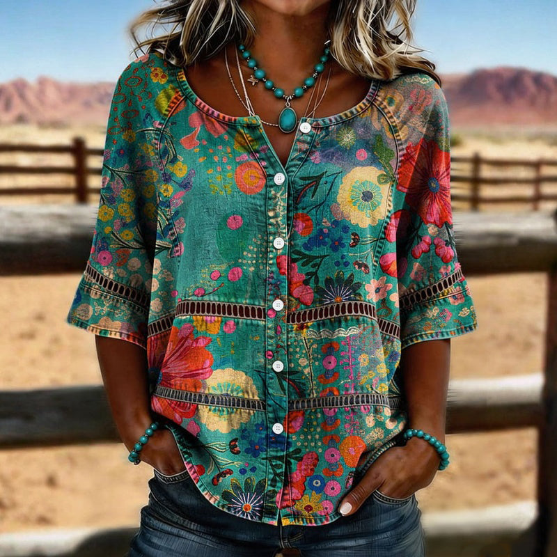 Lenny - Blusa con Estampado Floral