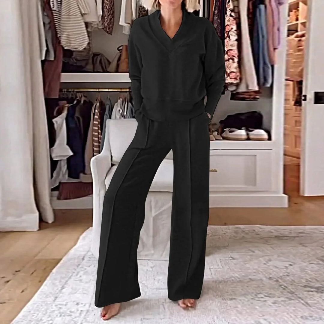 Hanna - Cómodo conjunto de top y pantalón de 2 piezas