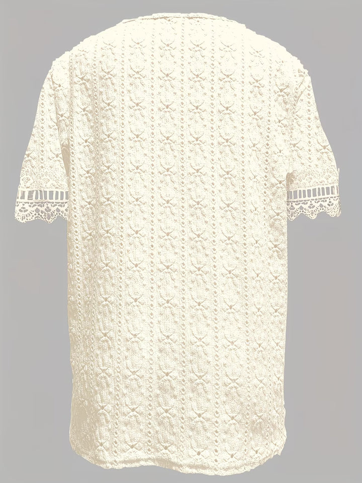 Rickea - Elegante Blusa De Manga Corta