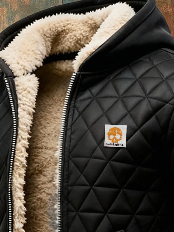 Jorginho - Chaqueta Para Exterior Con Patrón De Rombos Tejido