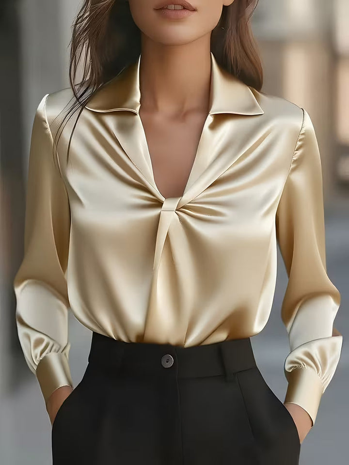 Leylah - Elegante Blusa De Manga Larga