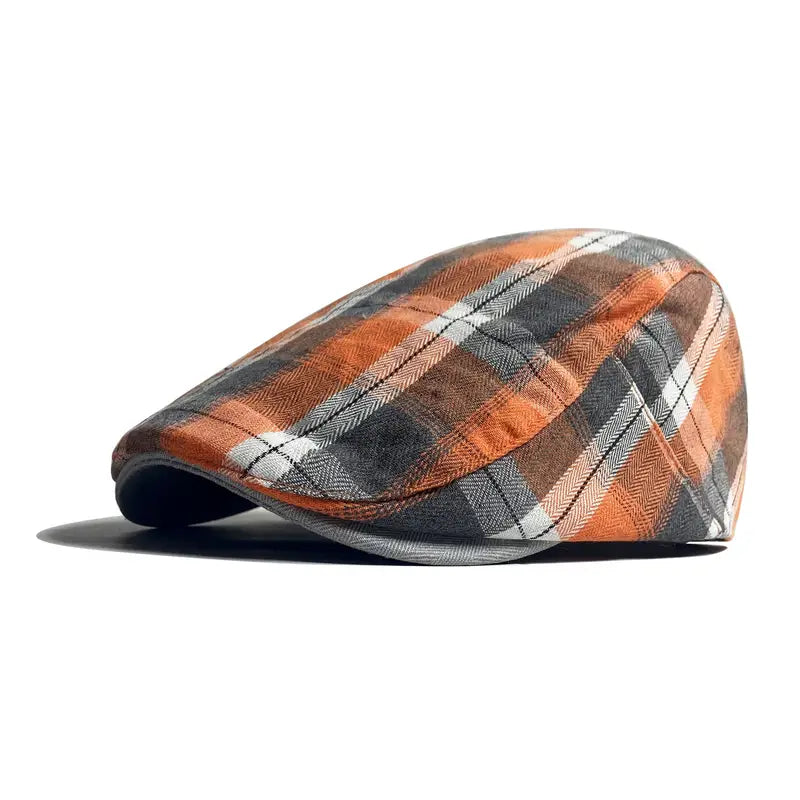 Velimir - Gorra Boina Elegante a Cuadros