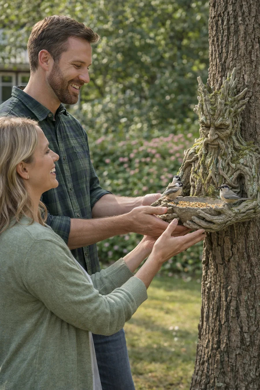NatureHold - Una Escultura Para Alimentar a Las Aves Integrada En Un árbol