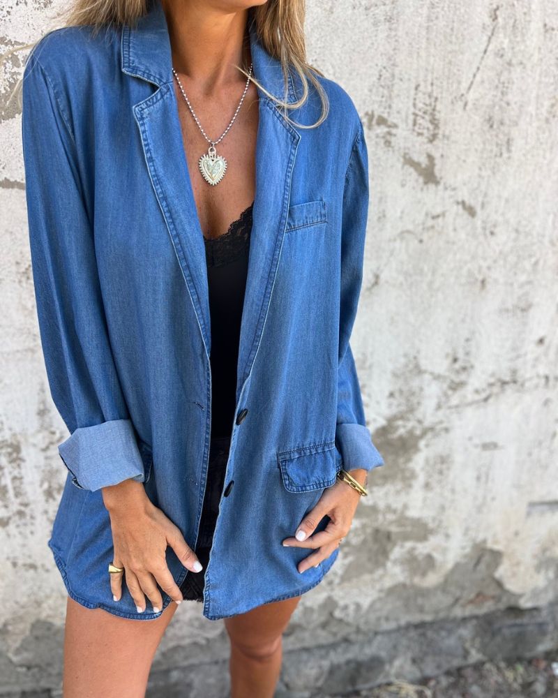 Romilda - Chaqueta Vaquera De Gran Tamaño