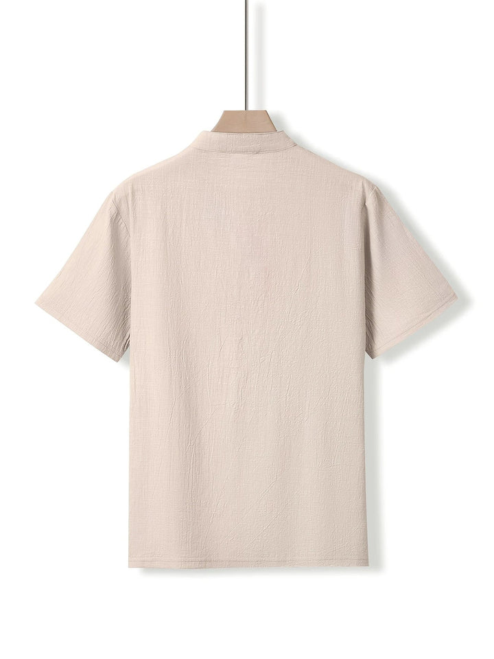 Markos - Camisa Informal De Manga Corta Con Botones