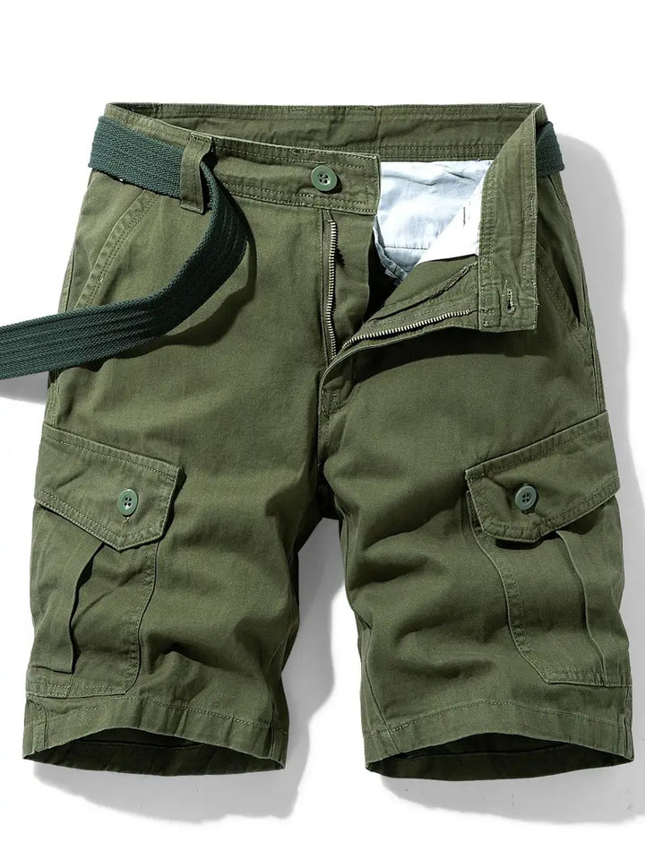 Mauro - Elegantes Pantalones Cortos Con Multibolsillos