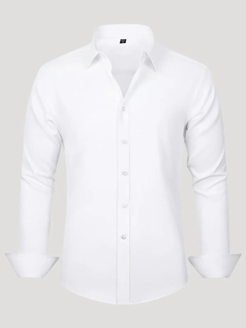 Bordon - Camisa Elástica Sin Planchar Con Botones