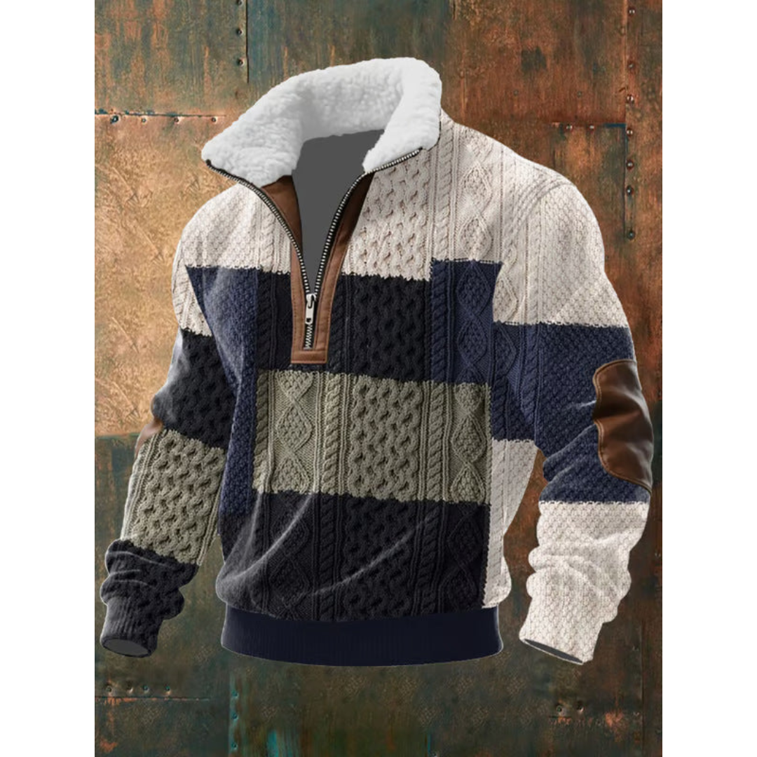 Ibrahima - Jersey De Cuello Alto De Lana Con Cremallera