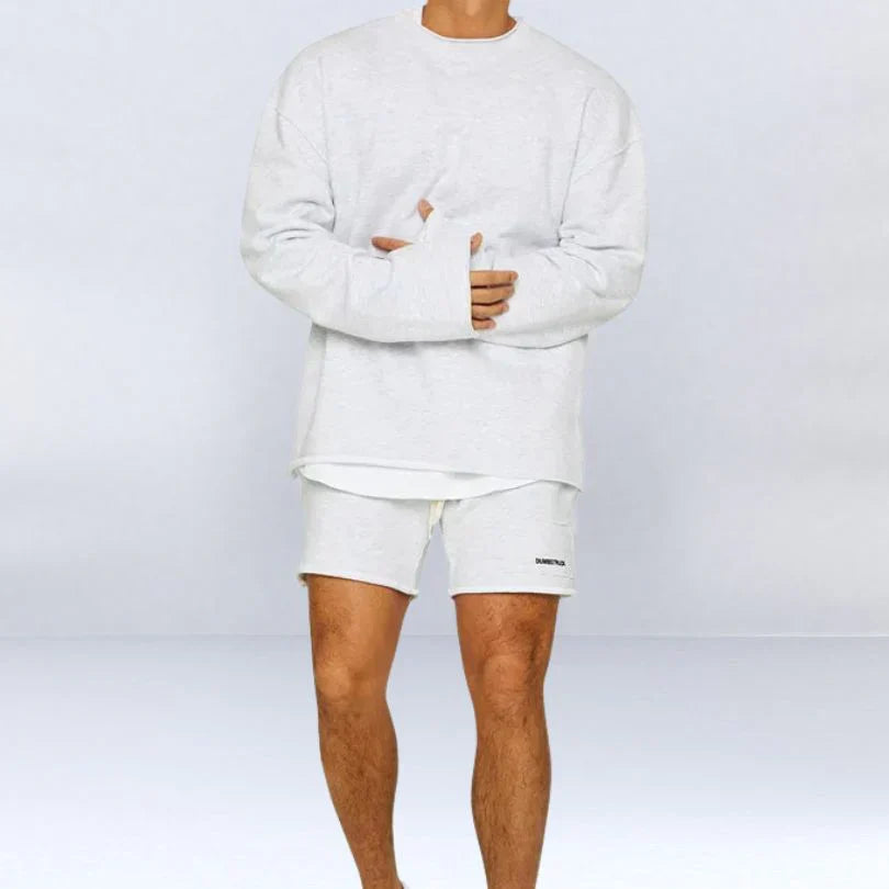 Leszek - Elegantes Camisas De Jersey De Manga Larga Con Pantalones Cortos